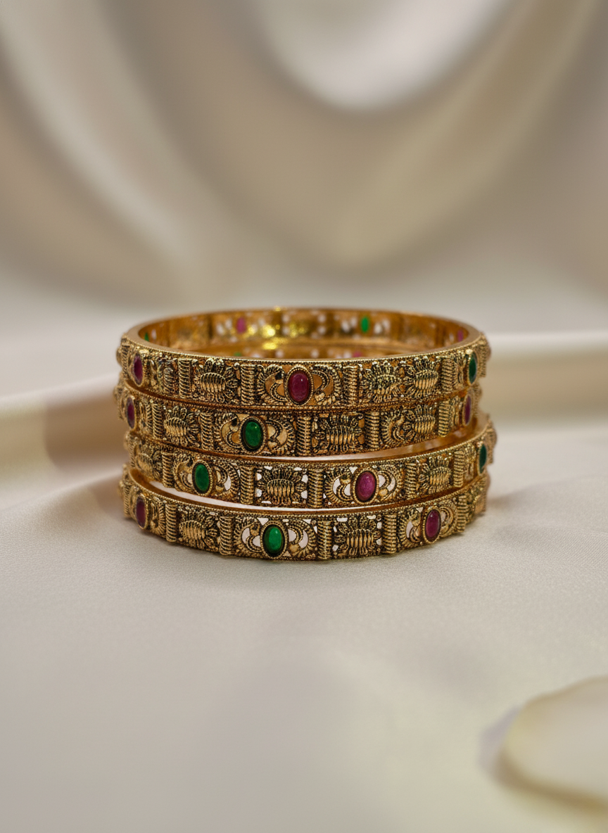 Navya Antique Gem Bangle