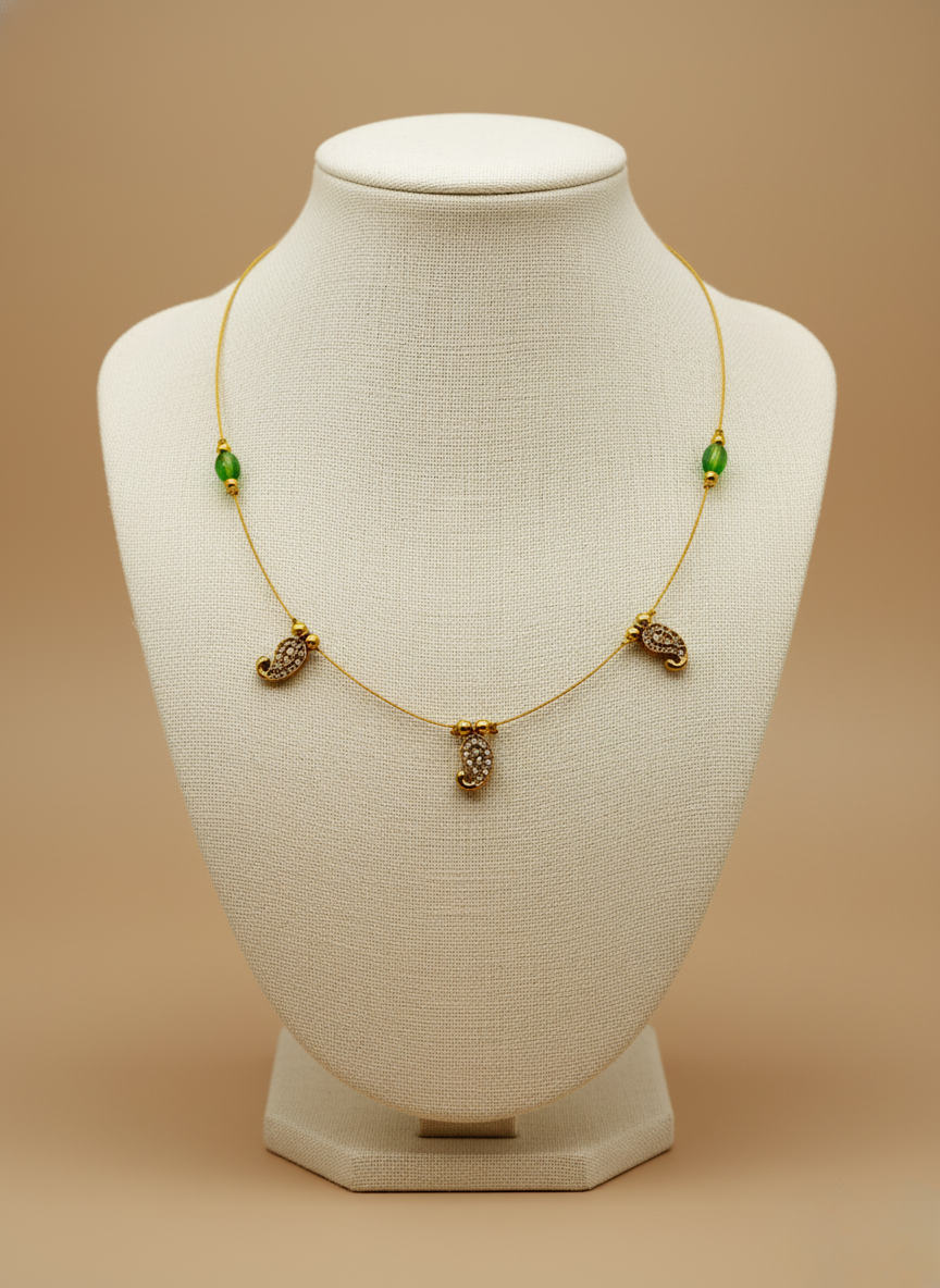 Paisley Glow Invisible Necklace