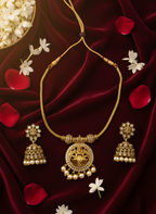 Divine Lakshmi Antique Necklace Set